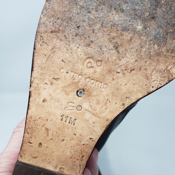 Corso Como Lexy Wedge pebbled leather booties size 11 - Picture 9 of 10